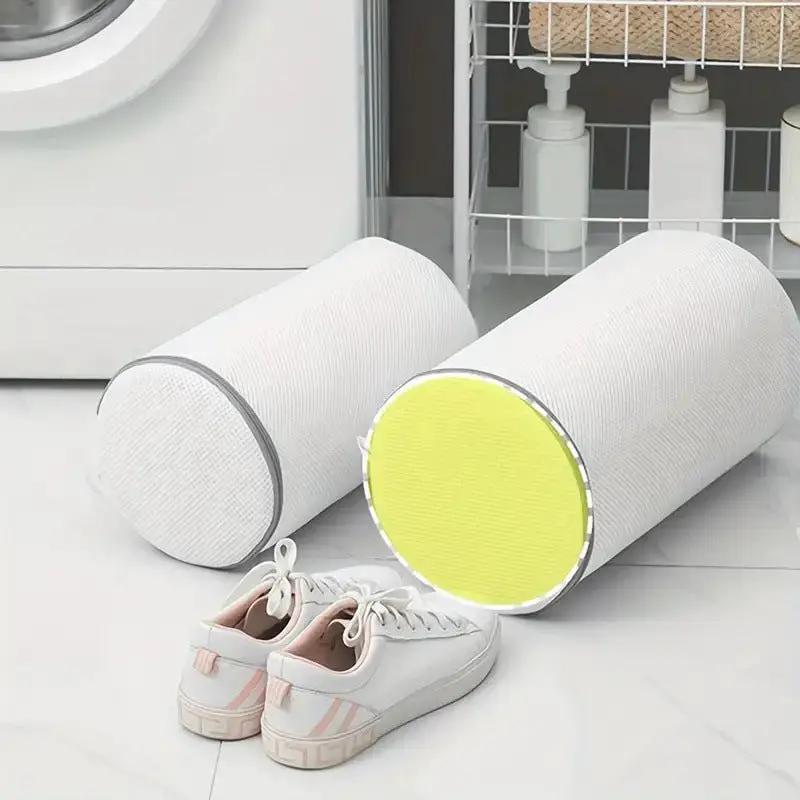 Laundry Shoe Washing Bag Deformation Proof For Washing Machine Durable Mesh Material Keeps Shoes Clean by null