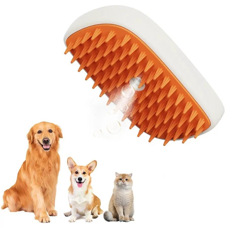 USB Rechargeable Pets Steam Brush Spray Massage Comb Pet Grooming Tools Cat Steam Comb Pet Products by Zeny Home & Beauty