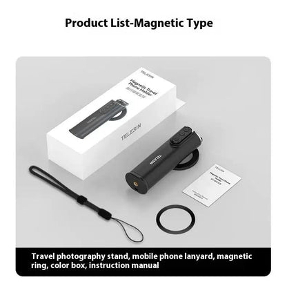 Air Travel Magnetic Phone Holder With Dual Clamp And Magnetic Mount For Hands Free Use by null