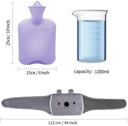 Hot Water Bottle Belt Three-piece Set by Zeny Home & Beauty