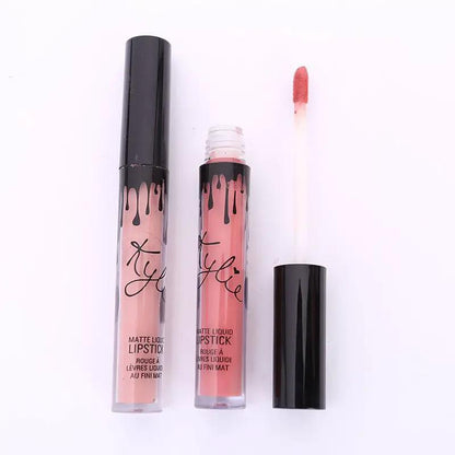 12 Piece Bow Lip Gloss Set With Liquid Lipsticks For Bold Evening Or Soft Daytime Looks by null
