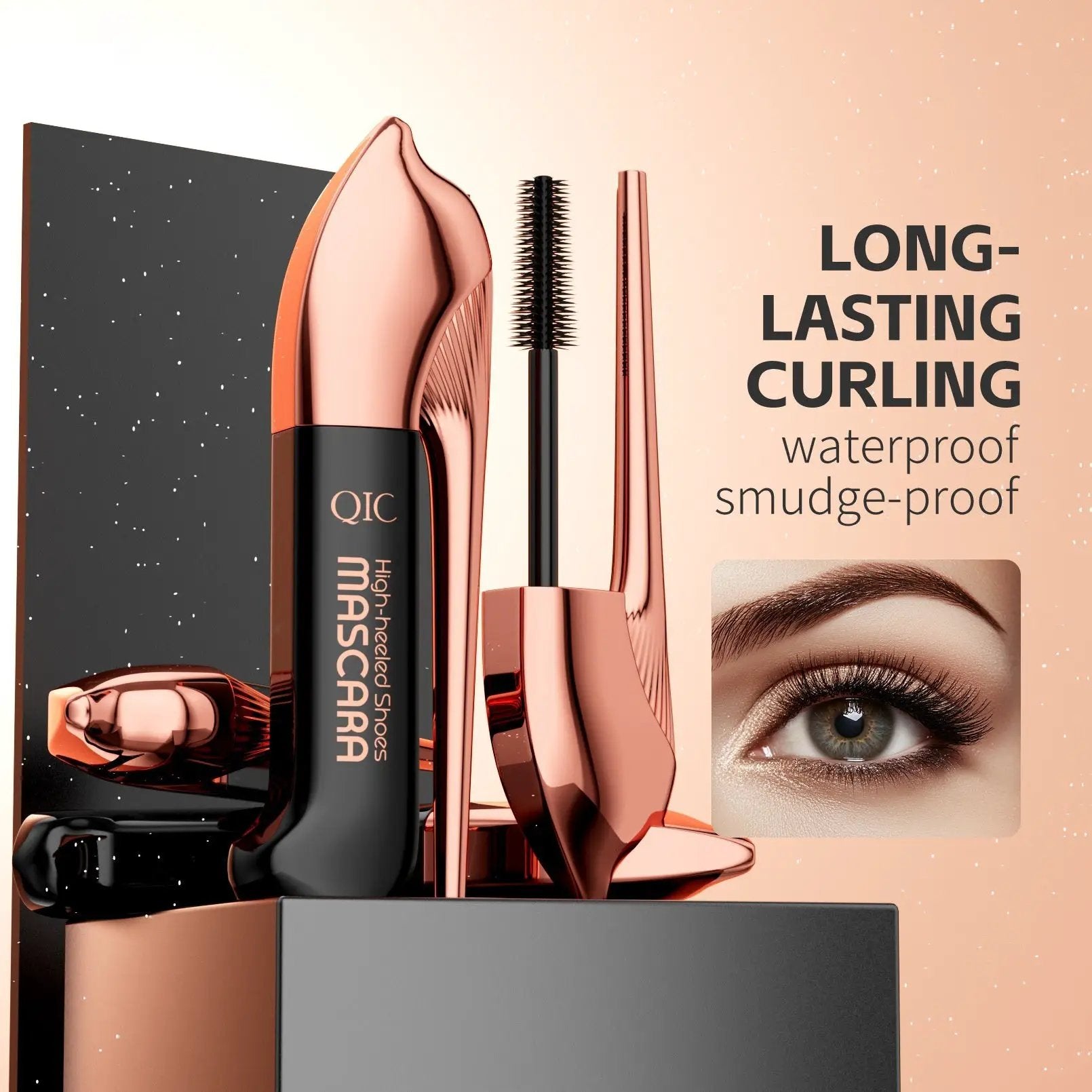 Waterproof Mascara for High Impact Makeup, Non-Smudge Formula by null