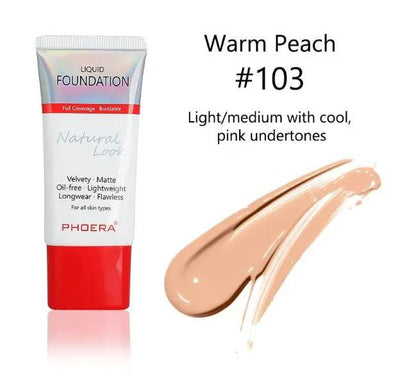 Matte Silky Liquid Foundation For Natural Look With Lightweight Buildable Coverage From Sheer To Full by null