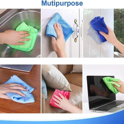 Ultra Absorbent Kitchen And Car Cleaning Cloth Towels Set For Spills Dishes Counters And Surfaces by null