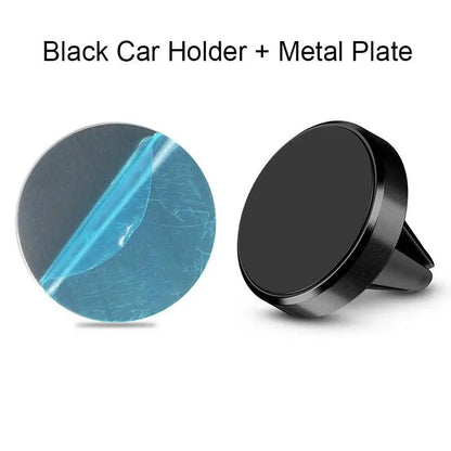 Magnetic Car Phone Holder Mount Aluminum Alloy With Strong Magnetic Grip For Secure Hands Free Driving by null