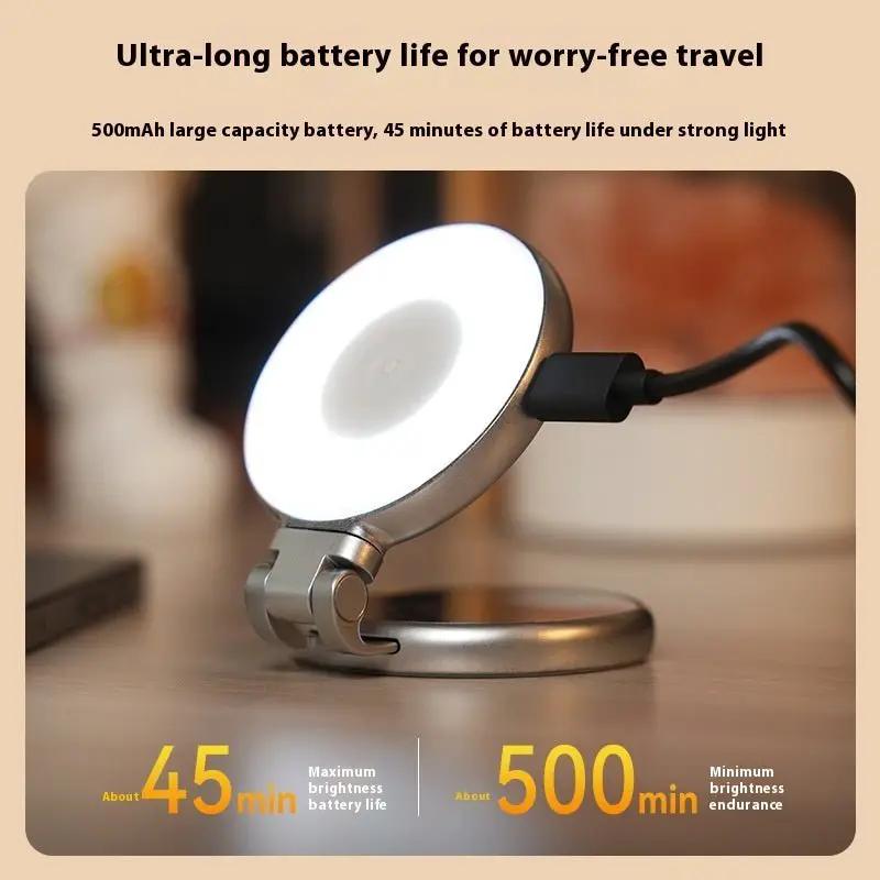 Mobile Phone Magnetic Suction Mini Fill Light Foldable Handheld For Selfies And Videos 5V by null