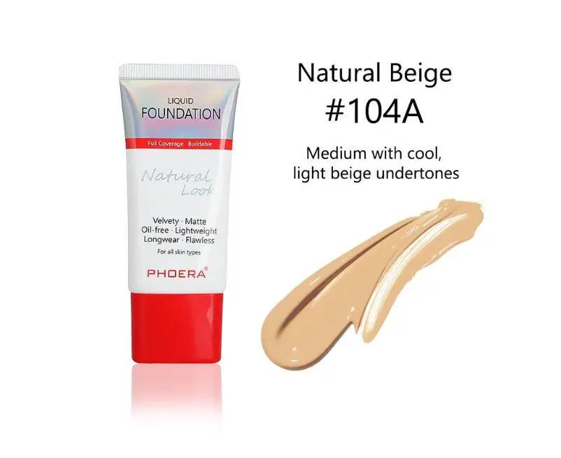 Matte Silky Liquid Foundation For Natural Look With Lightweight Buildable Coverage From Sheer To Full by null