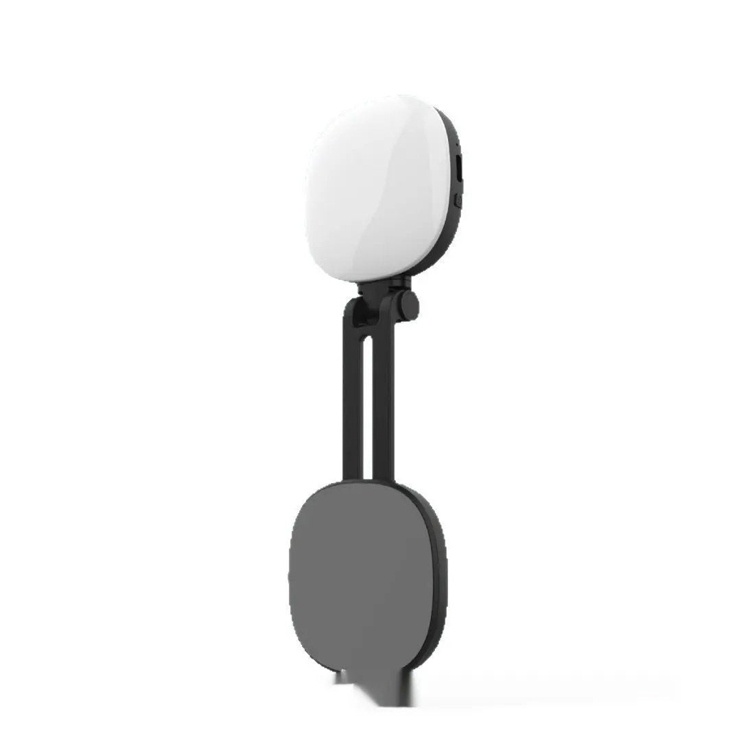 Mini Portable Mobile Phone Selfie Light With Magnetic Holder And Makeup Mirror Three Color Temperature Dimmable by null