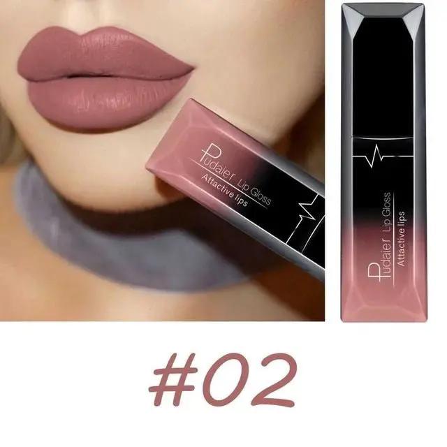 Matte Lip Gloss And Lipstick Duo Set For Long Lasting Color And Comfortable Wear by null