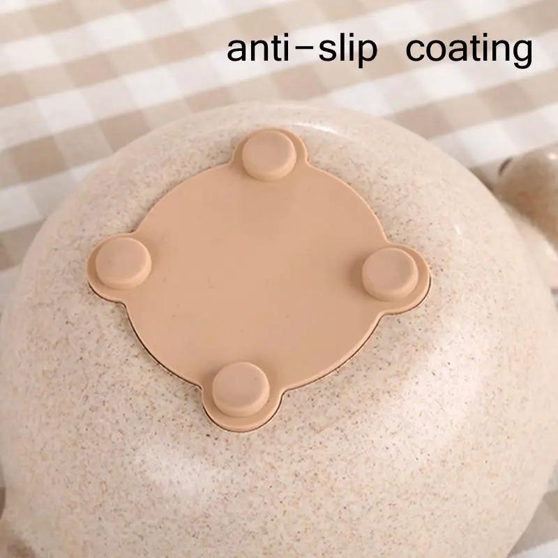 Eco Friendly Wheat Straw Dinosaur Bowls for Babies Cute Tiny Dinosaur Shaped Bowls Non Slip Base Lightweight by null
