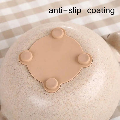 Eco Friendly Wheat Straw Dinosaur Bowls for Babies Cute Tiny Dinosaur Shaped Bowls Non Slip Base Lightweight by null