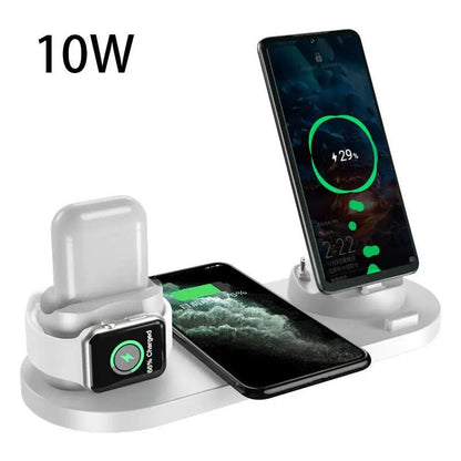 Wireless Charger For IPhone Fast Charger For Phone Fast Charging Pad For Phone Watch 6 In 1 Charging Dock Station by null