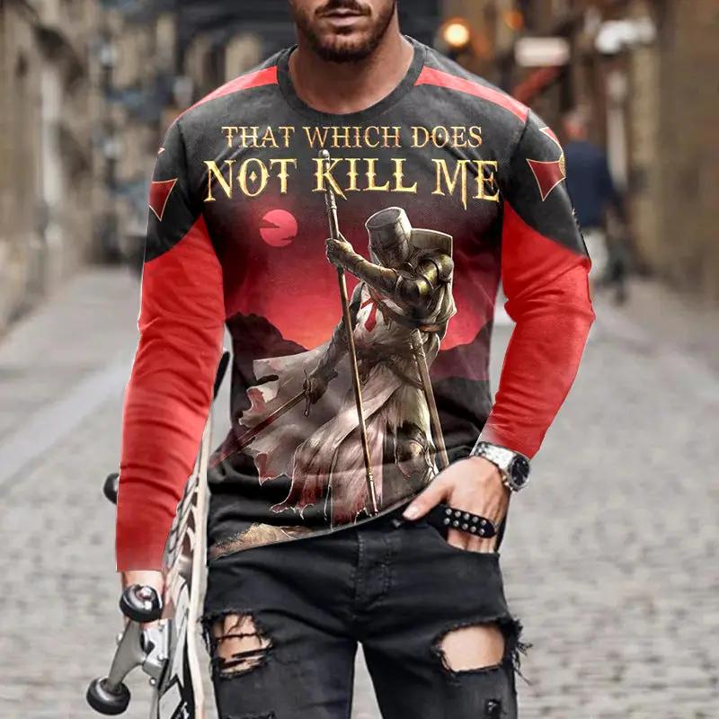 Men's Long-sleeved T-shirts Thin Tops Trendy Clothes by Zeny Home & Beauty