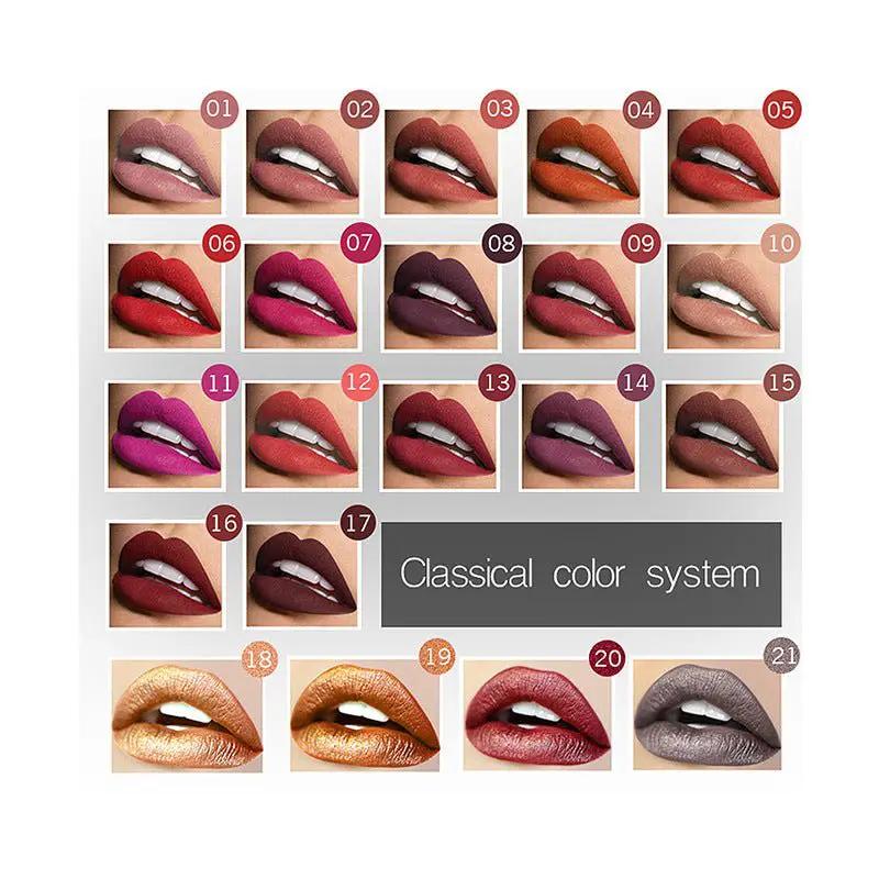 Matte Lip Gloss And Lipstick Duo Set For Long Lasting Color And Comfortable Wear by null
