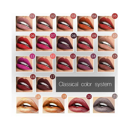 Matte Lip Gloss And Lipstick Duo Set For Long Lasting Color And Comfortable Wear by null