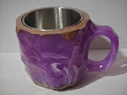 400ml Resin Mineral Crystal Coffee Mugs With Handles Elegant Fake Mineral Crystal Cup For Workplace Home Decor Christmas Gift Kitchen Gadgets by Zeny Home & Beauty
