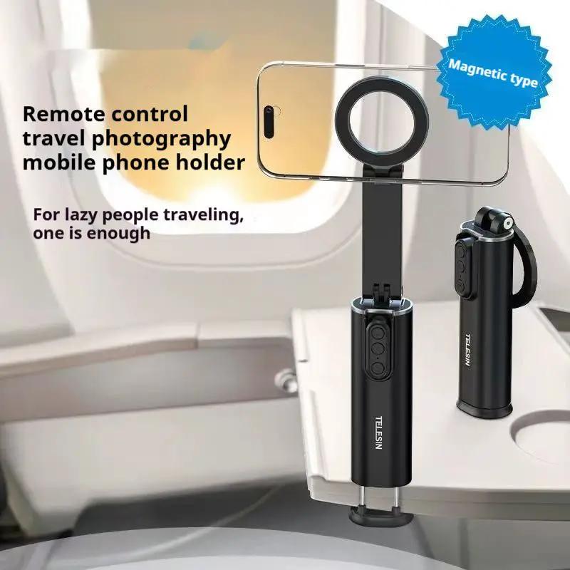 Air Travel Magnetic Phone Holder With Dual Clamp And Magnetic Mount For Hands Free Use by null