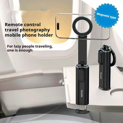 Air Travel Magnetic Phone Holder With Dual Clamp And Magnetic Mount For Hands Free Use by null