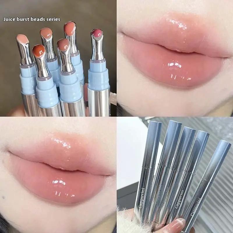 Reflective Lip Gloss And Shimmer Lipstick Set With Mirror Water Light Finish For Brilliant Lip Shine And Fuller Look by null