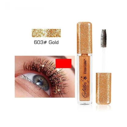 Glistening Cracked Gem Tone Diamond Color Mascara With Shiny Sparkle Finish For Bold Eyes by null