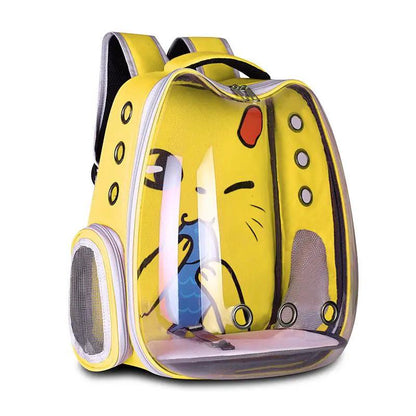 Pet Supplies Pet Backpack Convenient Pet Space Bag Breathable Shoulder Cat Bag Dog Bag by null