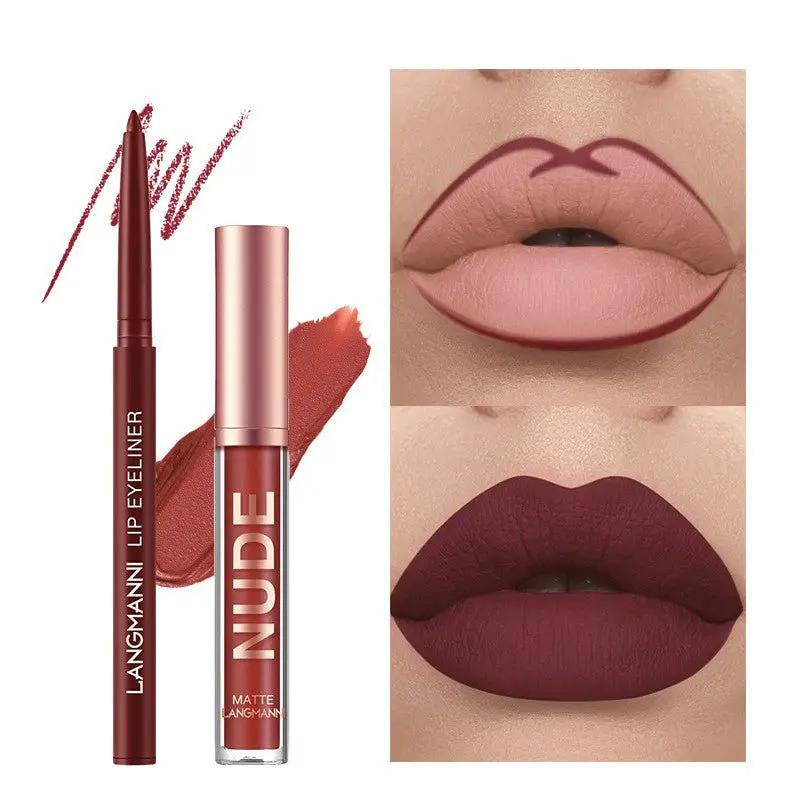 12 Piece Matte Lipstick And Lip Liner Set Waterproof Long Lasting Color For Every Look Gift Set by null