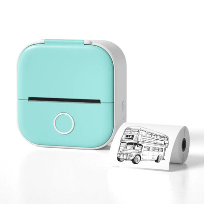 Portable Mini Thermal Label Printer Home Photo Printer Student Wrong Question Printer Bluetooth-compatible Mini Label Printer Price Tag by null