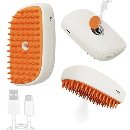 USB Rechargeable Pets Steam Brush Spray Massage Comb Pet Grooming Tools Cat Steam Comb Pet Products by Zeny Home & Beauty