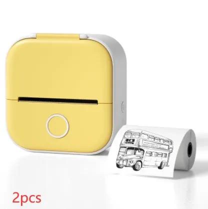 Portable Mini Thermal Label Printer Home Photo Printer Student Wrong Question Printer Bluetooth-compatible Mini Label Printer Price Tag by null