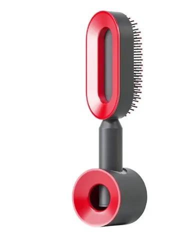 Self Cleaning Hair Brush For Women One-key Cleaning Hair Loss Airbag Massage Scalp Comb Anti-Static Hairbrush by null