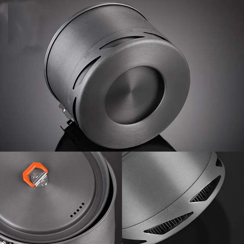 Fire Maple Feast K2 Heat Exchanger Cookware Set for Camping and Hiking with Hard Anodized Aluminum Pot and Kettle by null