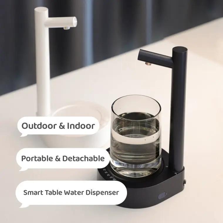 Desk Dispenser Electric Water Gallon Automatic Water Bottle Dispenser Rechargeable Water Dispenser by Zeny Home & Beauty