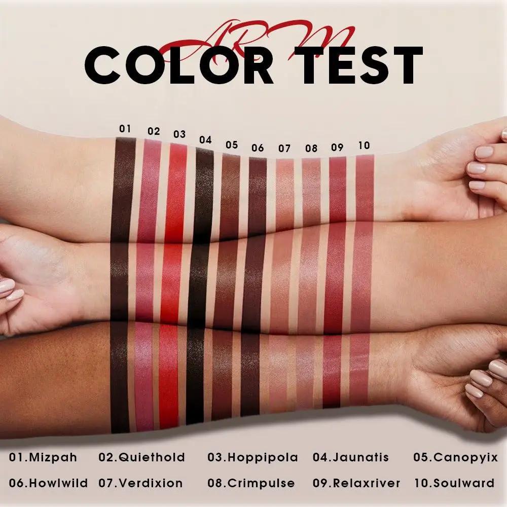 10 Color Long Lasting Lip Liner And Lip Color Set Waterproof For Precise Definition And Color Correction by null