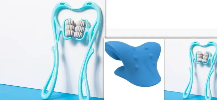 Multifunctional Manual Six-wheel Neck Massager Massage Relieve Roller Massage Tool by null