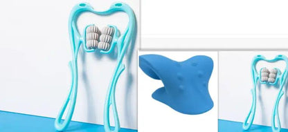 Multifunctional Manual Six-wheel Neck Massager Massage Relieve Roller Massage Tool by null