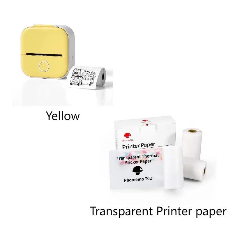 Portable Mini Thermal Label Printer Home Photo Printer Student Wrong Question Printer Bluetooth-compatible Mini Label Printer Price Tag by null