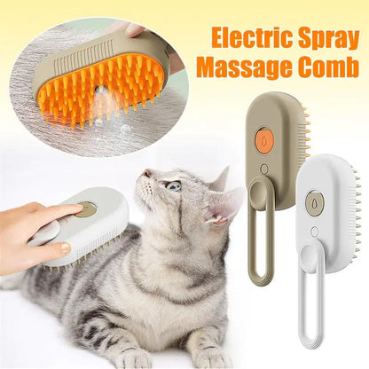Cat Steam Brush Steamy Dog Brush 3 In 1 Electric Spray Cat Hair Brushes For Massage Pet Grooming Comb Hair Removal Combs Pet Products by null