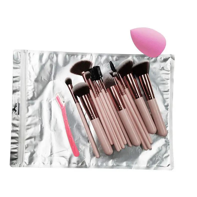 Portable 16-Piece Makeup Brush Set for Beginners by null