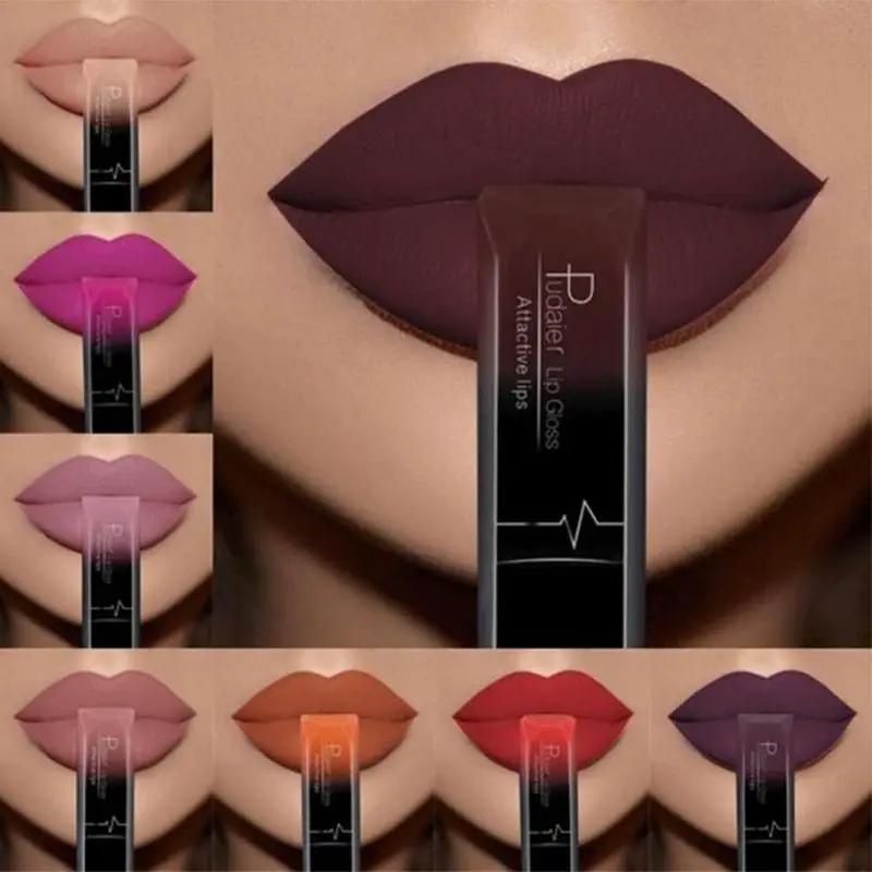 Matte Lip Gloss And Lipstick Duo Set For Long Lasting Color And Comfortable Wear by null