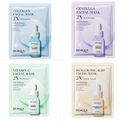 Collagen Face Mask With Hyaluronic Acid Moisturizing Firming Sheet Mask For All Skin Types Care by null