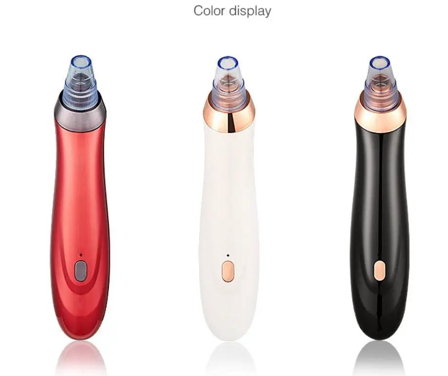 Compact Electric Pore Vacuum Blackhead Remover Device For Acne Facial Skin Cleaner With Suction by null