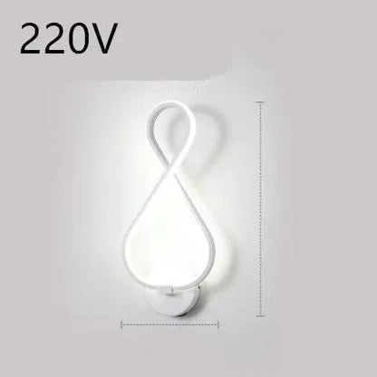 Nordic LED Wall Lamp for Bedroom and Bedside Minimalist Design Modern Energy Efficient Lighting Fixture by null