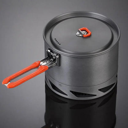 Fire Maple Feast K2 Heat Exchanger Cookware Set for Camping and Hiking with Hard Anodized Aluminum Pot and Kettle by null