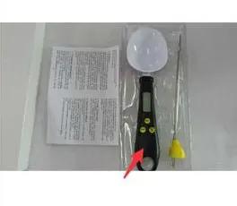 Two In One Digital Display Food Temperature And Weighing Spoon Scale Kitchen Gadget Black by null