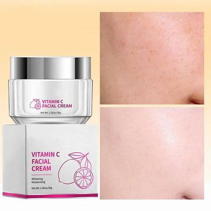 Vitamin C Face Cream For All Skin Types 30g Daily Skincare Hydration Brightening Gentle Formula by null