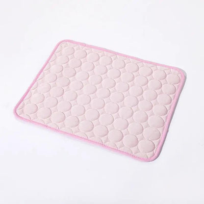 Pet Ice Mat Cooling Mat For Dogs And Cats Cloth Seat Cushion Sizes 40 By 30 To 150 By 100 Cm Pink Blue Gray Brown by null