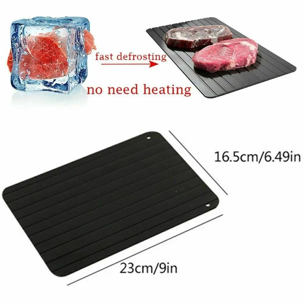 Fast Defrost Tray Rapid Thawing Plate For Frozen Meat And Fruit Kitchen Defrost Board Thaw Master Gadget by null