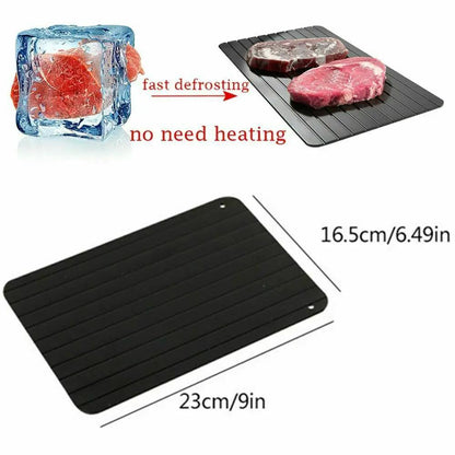 Fast Defrost Tray Rapid Thawing Plate For Frozen Meat And Fruit Kitchen Defrost Board Thaw Master Gadget by null