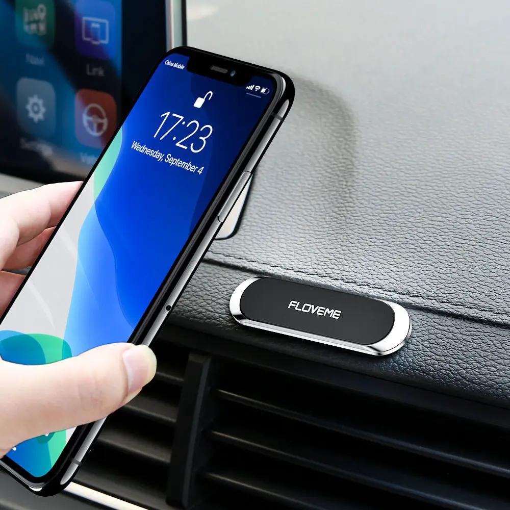 Magnetic Car Phone Holder Mount With Iron Sheet And Foam Adhesive Lightweight 40g 70mm By 20mm By 4mm by null