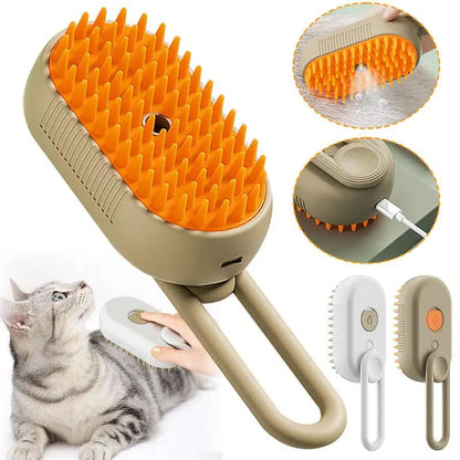 Cat Steam Brush Steamy Dog Brush 3 In 1 Electric Spray Cat Hair Brushes For Massage Pet Grooming Comb Hair Removal Combs Pet Products by null